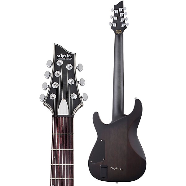 Schecter Guitar Research C-7 Platinum 7-String Electric Guitar Satin Transparent Black