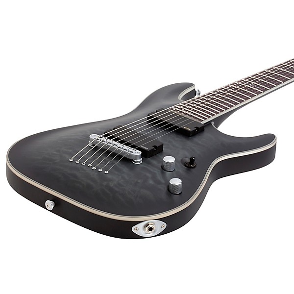 Schecter Guitar Research C-7 Platinum 7-String Electric Guitar Satin Transparent Black