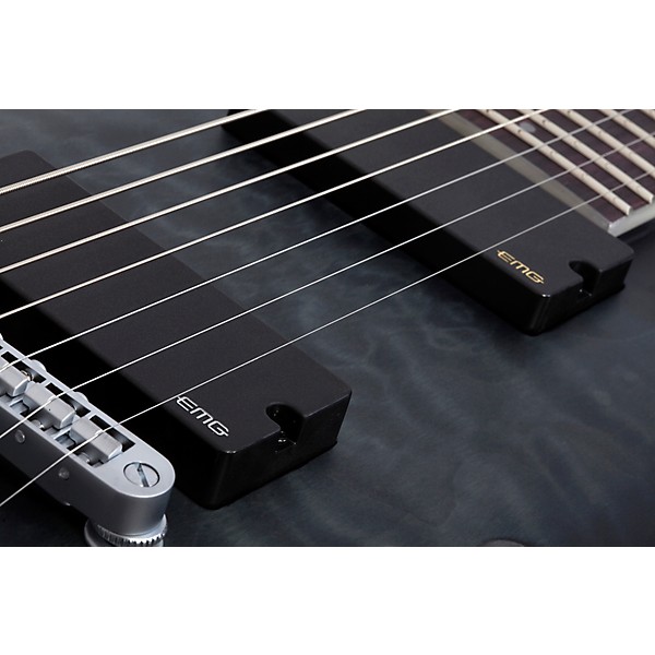 Schecter Guitar Research C-7 Platinum 7-String Electric Guitar Satin Transparent Black