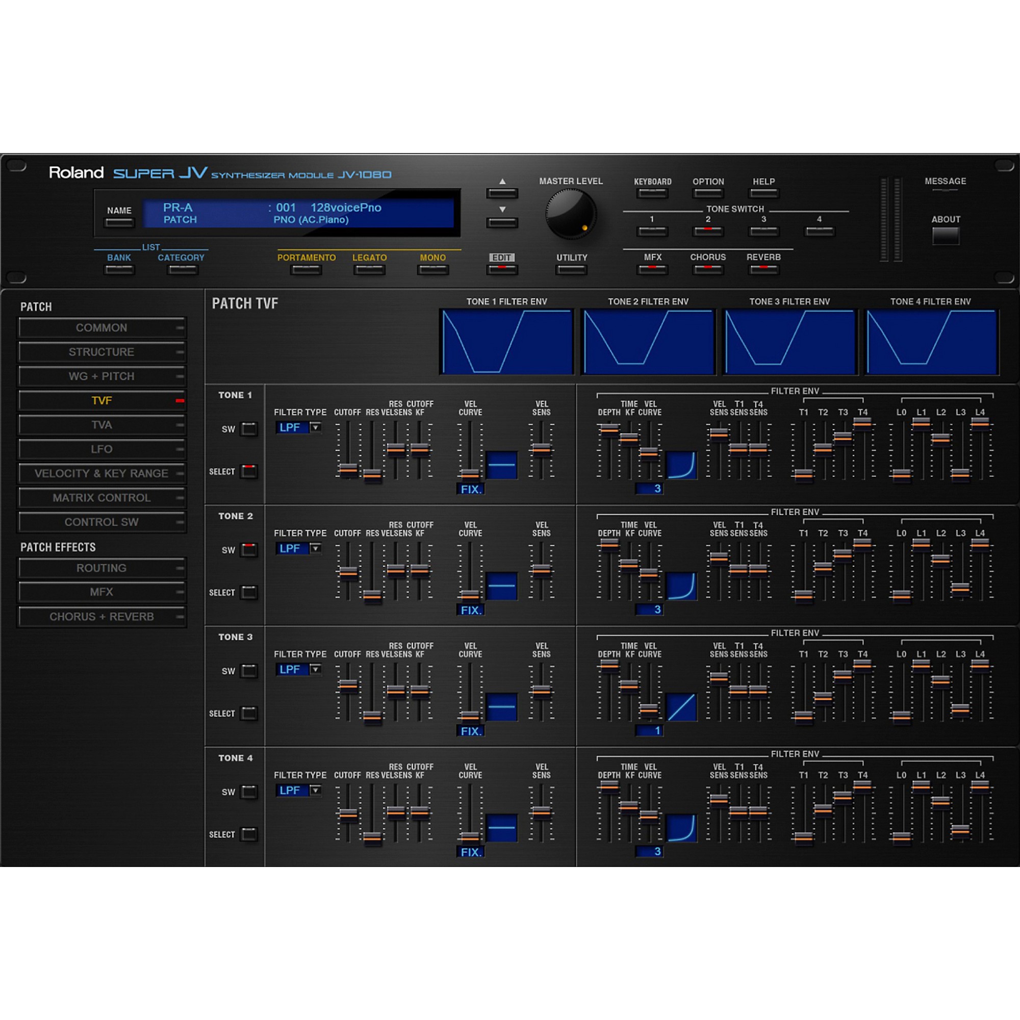 Roland Cloud Cloud JV-1080 Software Synthesizer (Download