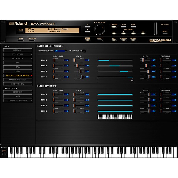 Roland Cloud Cloud SRX PIANO II Software Synthesizer (Download)