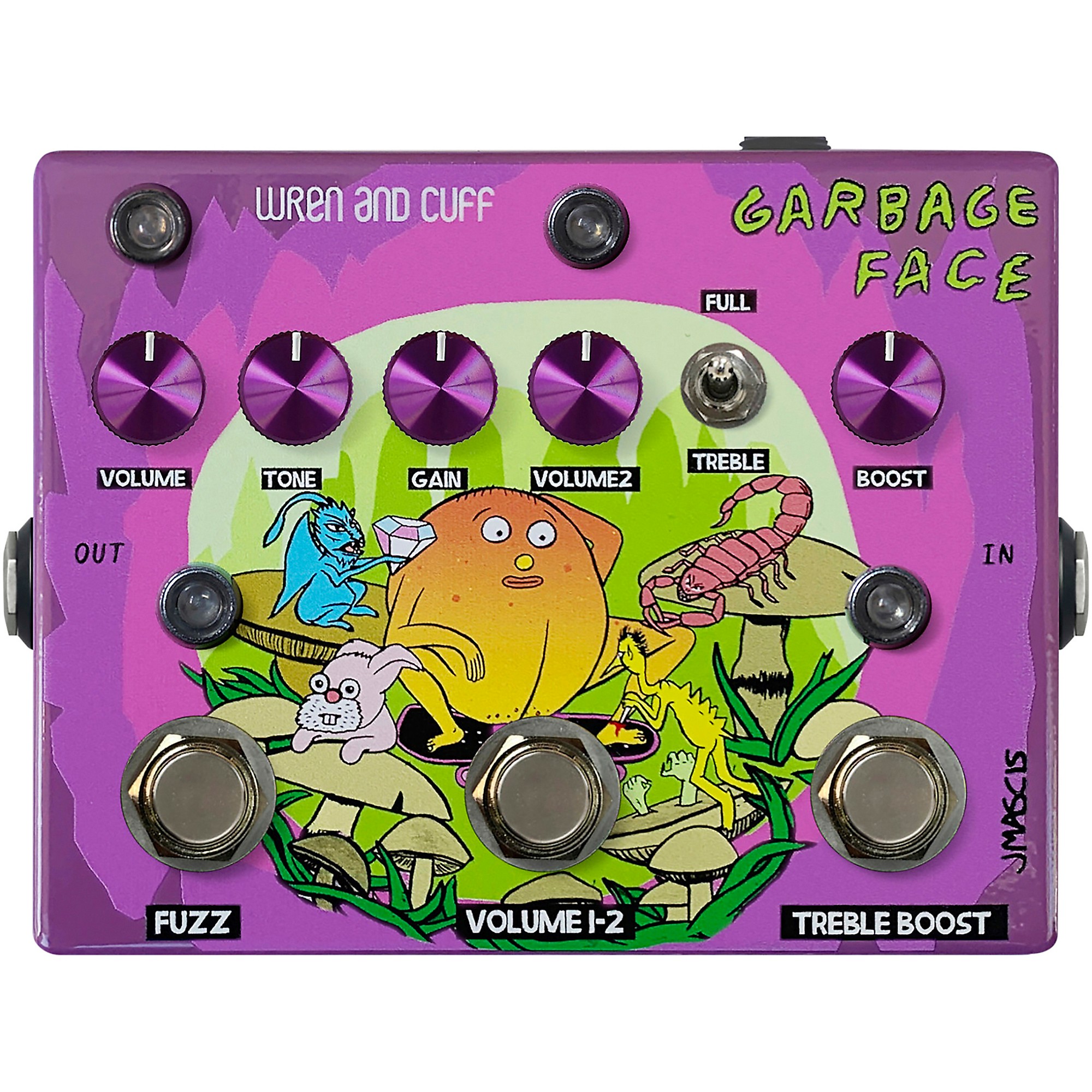Wren And Cuff Garbage Face J Mascis Signature Purple