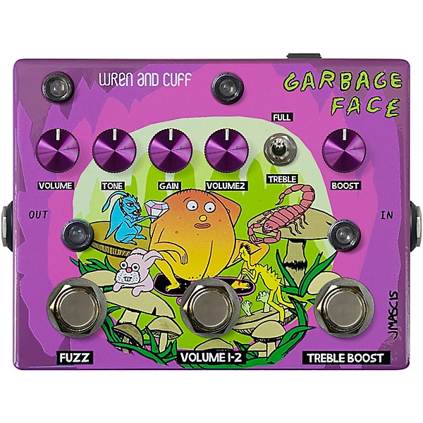 Wren And Cuff Garbage Face J Mascis Signature Purple