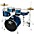 Rogue Junior Kicker 5-Piece Drum Set Metallic Silver Rogue Junior Kicker 5-Piece Drum Set Metallic Blue