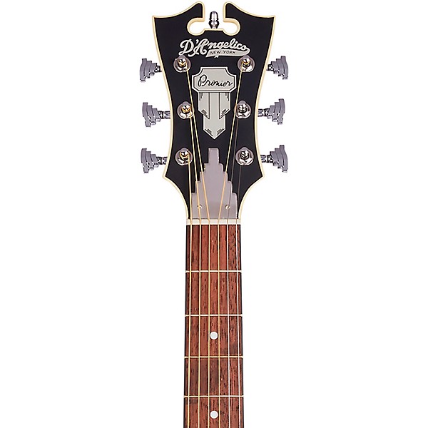 D'Angelico Premier Series Gramercy CS Cutaway Orchestra Acoustic-Electric Guitar Matte Buttercream