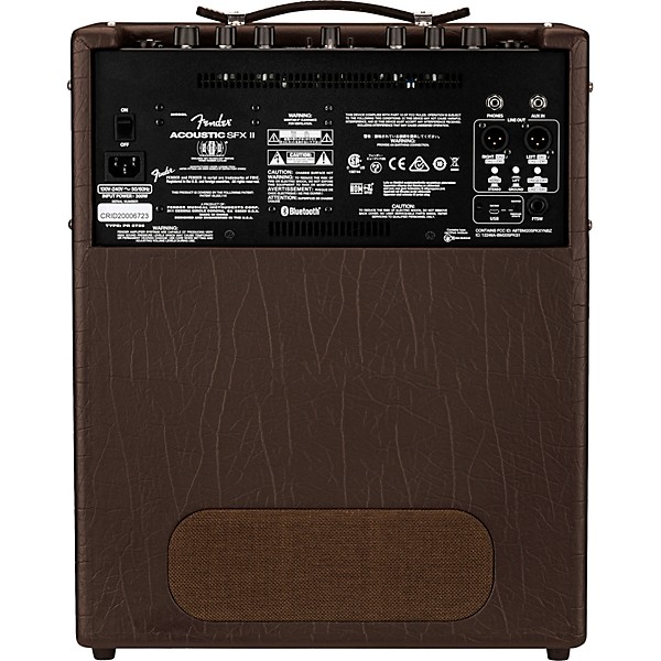 Fender Acoustic SFX II 100W Acoustic Guitar Combo Amplifier Dark Brown Vinyl