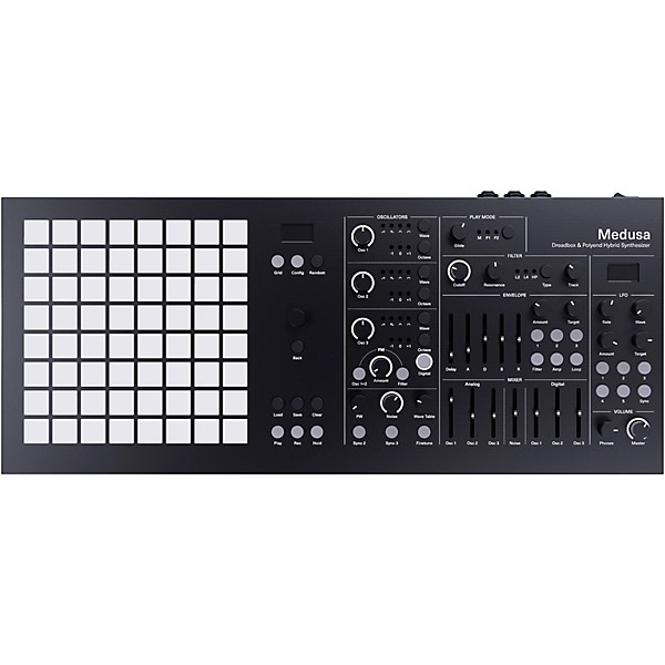 Open Box Dreadbox Medusa Black Limited-Edition Hybrid Synthesizer Level 1
