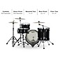 Ludwig Classic Oak 3-Piece Fab Shell Pack With 22" Bass Drum Night Oak