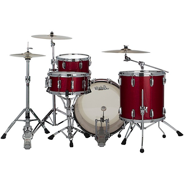 Ludwig Classic Oak 3-Piece Fab Shell Pack With 22" Bass Drum Red Sparkle