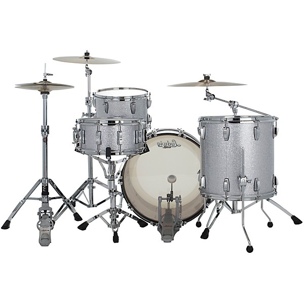 Ludwig Classic Oak 3-Piece Fab Shell Pack With 22" Bass Drum Silver Sparkle