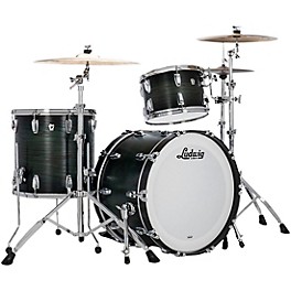 Ludwig Classic Oak 3-Piece Fab Shell Pack With 22" Bass Drum Green Burst