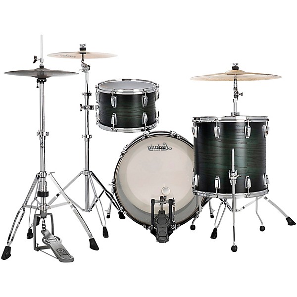Ludwig Classic Oak 3-Piece Fab Shell Pack With 22" Bass Drum Green Burst