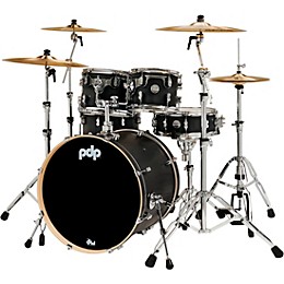 PDP by DW Concept Maple 6-Piece Shell Pack With Chrome Hardware Carbon Fiber