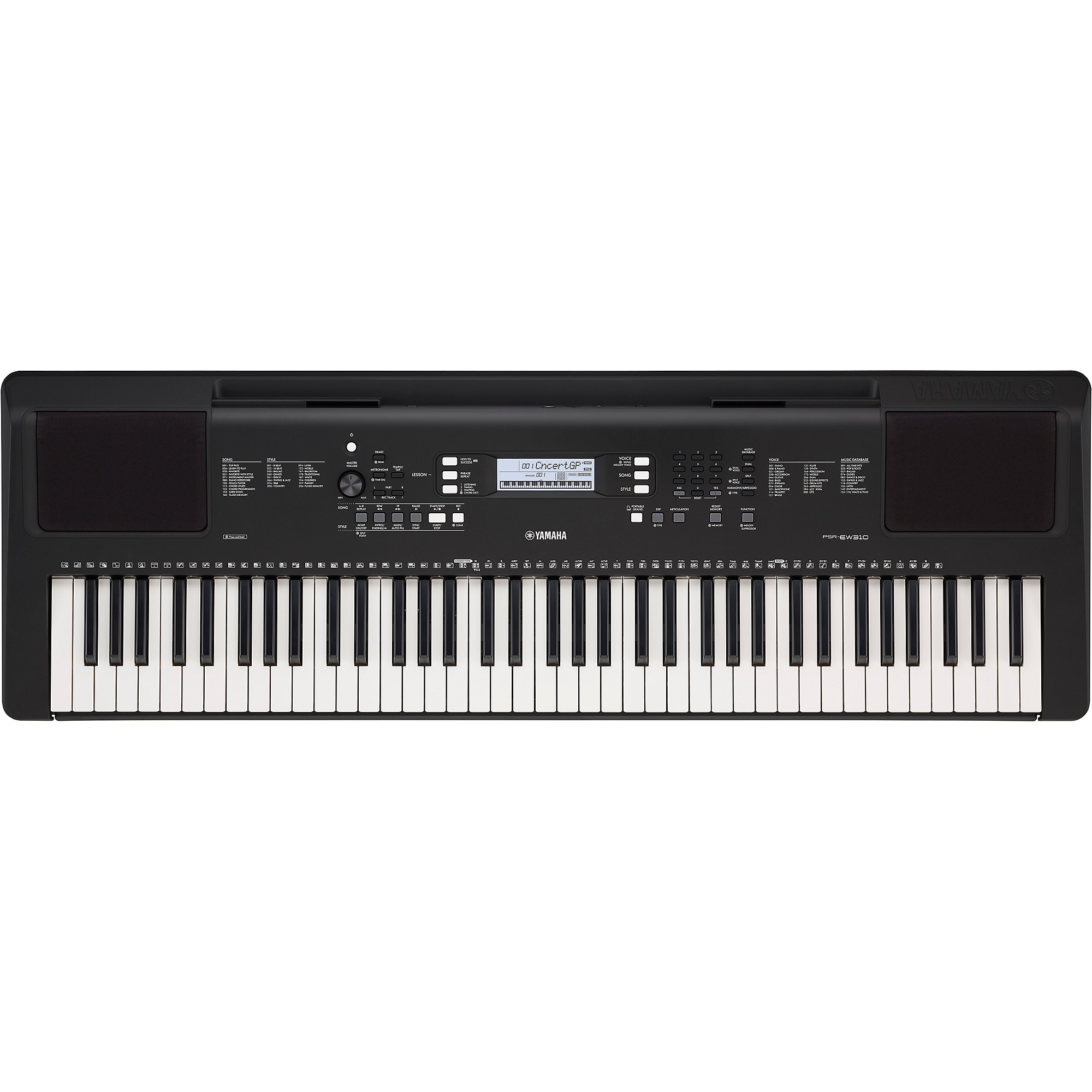 flaco Coronel Drama Yamaha PSR-EW310 76-Key Portable Keyboard | Guitar Center