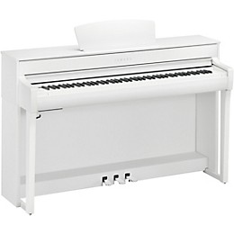 Yamaha Clavinova CLP-735 Console Digital Piano With Bench Matte White