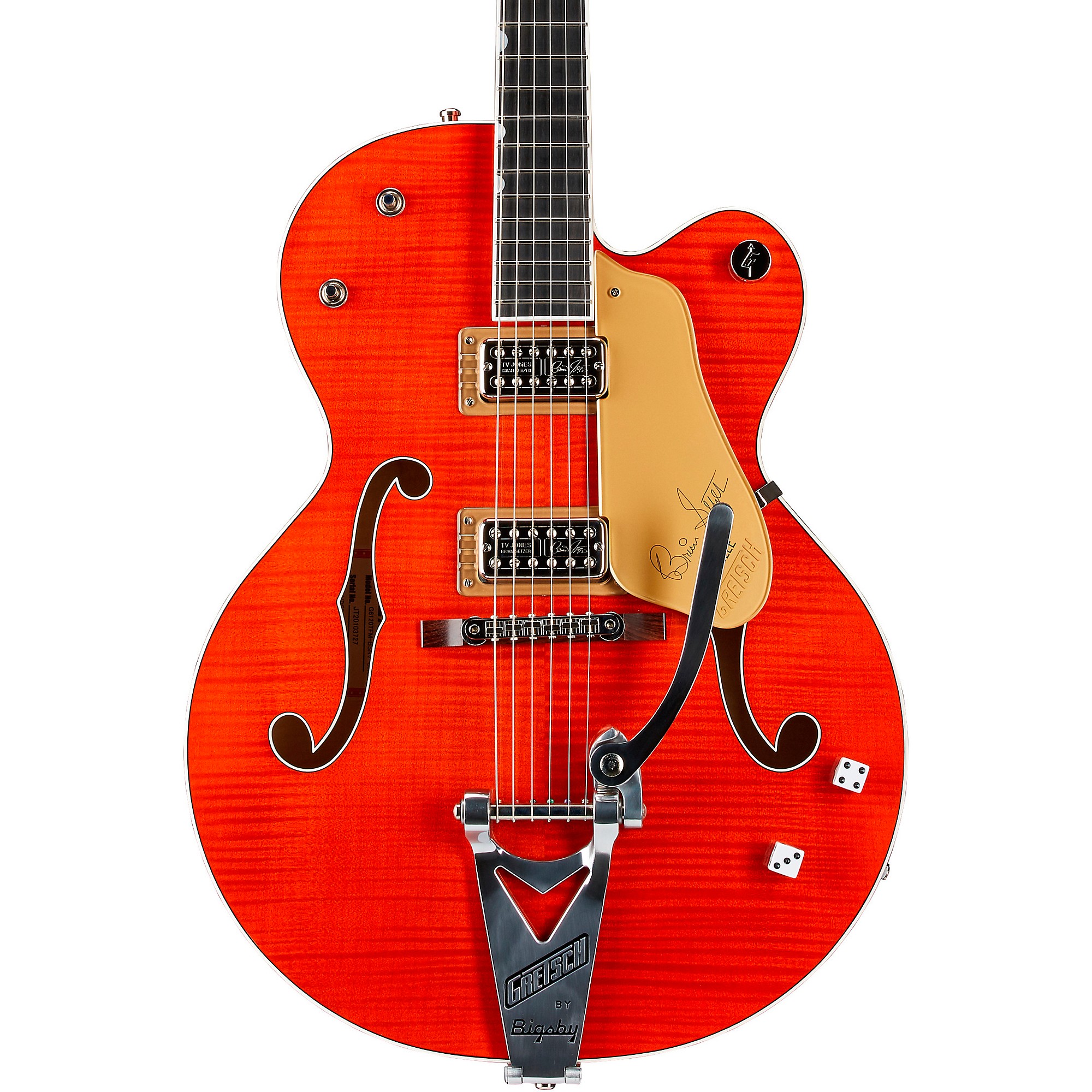 無料クーポン配布 アプリ Gretsch Platinum Guitars Setzer Brian G6120TFM-BSNV ギター