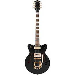 Open Box Gretsch Guitars G2655TG-P90 Limited Edition Streamliner Center Block Jr. with Bigsby and Gold Hardware Level 2 Black Matte 194744152054