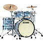 TAMA Starclassic Maple 4-Piece Shell Pack with Chrome Hardware and 22 in. Bass Drum Blue & White Oyster thumbnail