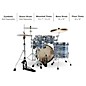 TAMA Starclassic Maple 4-Piece Shell Pack with Chrome Hardware and 22 in. Bass Drum Blue & White Oyster