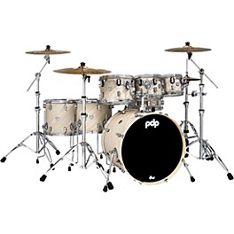 PDP by DW Concept Maple 7-Piece Shell Pack W... PDP by DW Concept Maple 7-Piece Shell Pack With Chrome Hardware Twisted Ivory