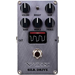 Blemished VOX Silk Drive Valve Distortion Pedal Level 2 Silver 194744837319