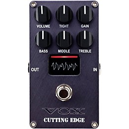 VOX Cutting Edge Valve Distortion Pedal Black