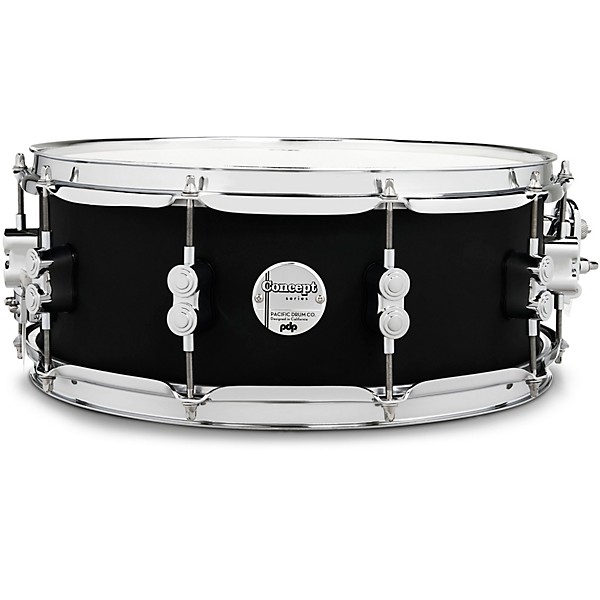 PDP by DW Concept Maple Snare Drum with Chrome Hardware 14 x 5.5 in. Satin Black