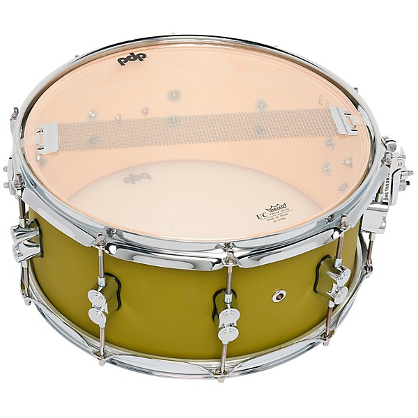 PDP by DW Concept Maple Snare Drum With Chrome Hardware 14 x 6.5 in. Satin Olive