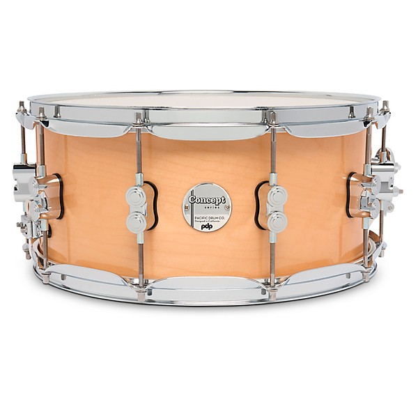 PDP by DW Concept Maple Snare Drum With Chrome Hardware 14 x 6.5 in. Natural Lacquer