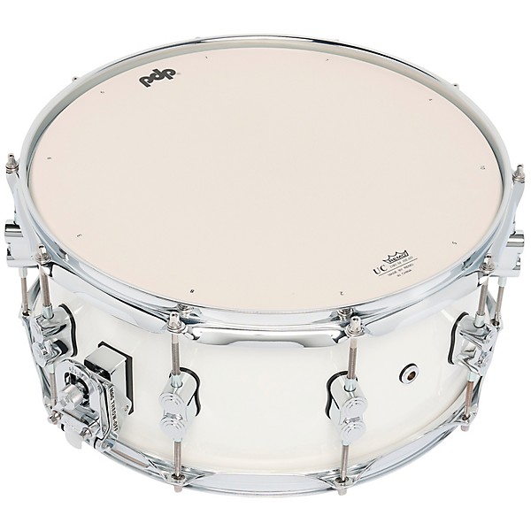 PDP by DW Concept Maple Snare Drum With Chrome Hardware 14 x 6.5 in. Pearlescent White