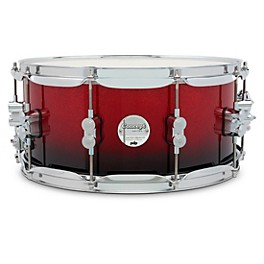 PDP by DW Concept Maple Snare Drum ... PDP by DW Concept Maple Snare Drum With Chrome Hardware 14 x 6.5 in. Red to Black Fade