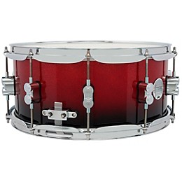 PDP by DW Concept Maple Snare Drum With Chrome Hardware 14 x 6.5 in. Red to Black Fade