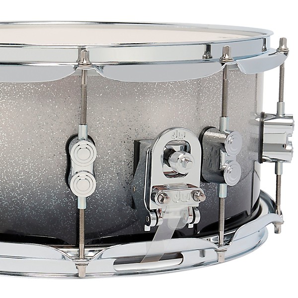 PDP by DW Concept Maple Snare Drum With Chrome Hardware 14 x 6.5 in. Silver to Black Fade