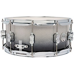 PDP by DW Concept Maple Snare Drum With Chrome Hardware 14 x 6.5 in. Silver to Black Fade