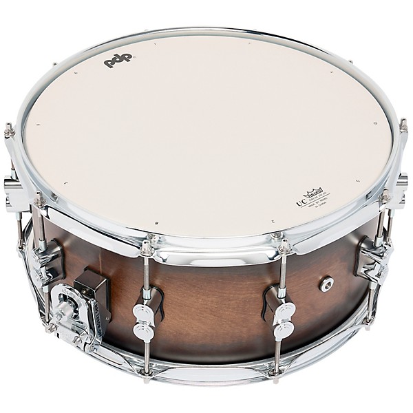 PDP by DW Concept Maple Snare Drum With Chrome Hardware 14 x 6.5 in. Satin Charcoal Burst