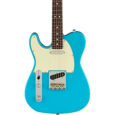 Fender American Professional Ii Telecaster Rosewood Fingerboard Left-Handed Electric Guitar Miami Blue for sale