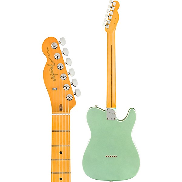 Fender American Professional II Telecaster Maple Fingerboard Left-Handed Electric Guitar Mystic Surf Green