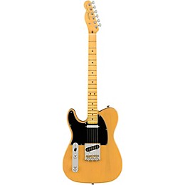 Fender American Professional II Telecaster Maple Fingerboard Left-Handed Electric Guitar Butterscotch Blonde