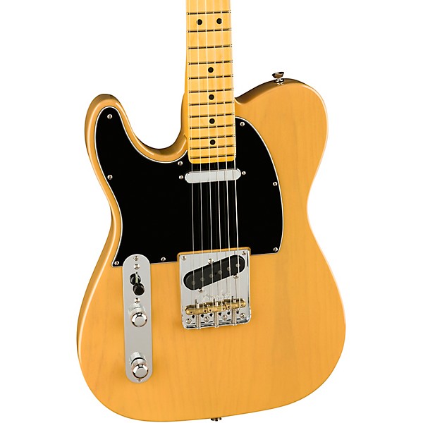 Fender American Professional II Telecaster Maple Fingerboard Left-Handed Electric Guitar Butterscotch Blonde