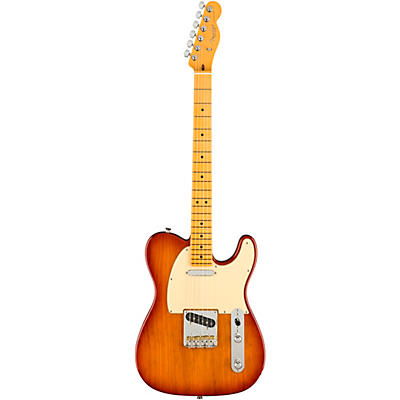 Fender American Professional Ii Roasted Pine Telecaster Electric Guitar Sienna Sunburst for sale