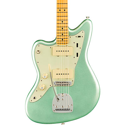 Fender American Professional Ii Jazzmaster Maple Fingerboard Left-Handed Electric Guitar Mystic Surf Green for sale