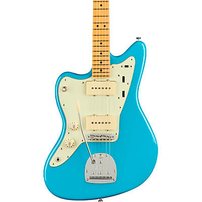 Fender American Professional Ii Jazzmaster Maple Fingerboard Left-Handed Electric Guitar Miami Blue for sale
