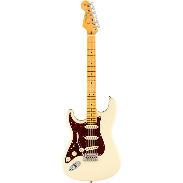 Fender American Professional II Stratocaster Maple Fingerboard Left-Handed Electric Guitar Olympic White