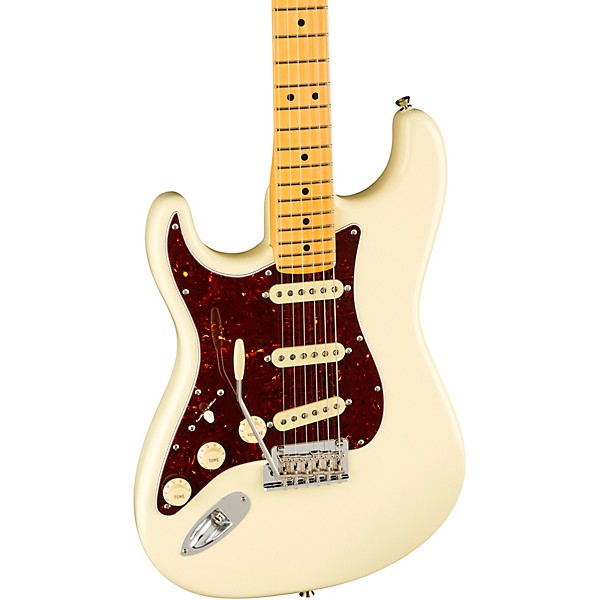 Fender American Professional II Stratocaster Maple Fingerboard Left-Handed Electric Guitar Olympic White