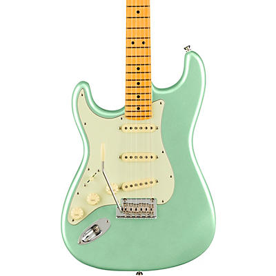 Fender American Professional Ii Stratocaster Maple Fingerboard Left-Handed Electric Guitar Mystic Surf Green for sale