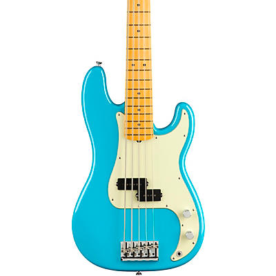 Fender American Professional Ii Precision Bass V Maple Fingerboard Miami Blue for sale