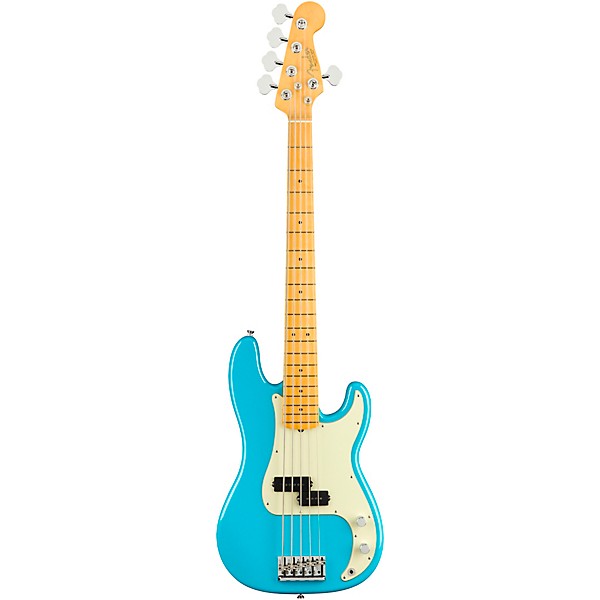 Fender American Professional II Precision Bass V Maple Fingerboard Miami Blue
