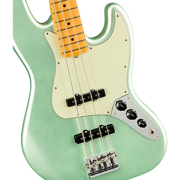 Fender American Professional II Jazz Bass Maple Fingerboard Mystic Surf Green