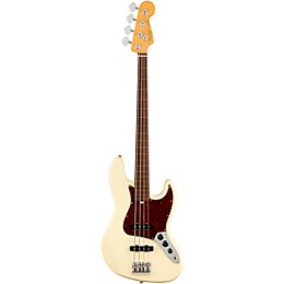 Fender American Professional II Fretless Jazz Bass Rosewood Fingerboard Olympic White