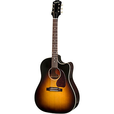 Epiphone Inspired By Gibson J-45 Ec Acoustic-Electric Guitar Aged Vintage Sunburst for sale